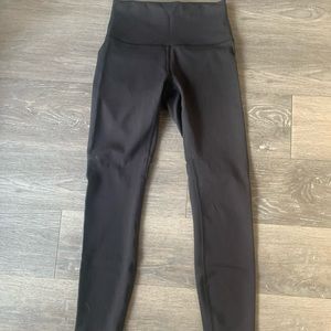 Black lululemon Wunder Train High-Rise Tight